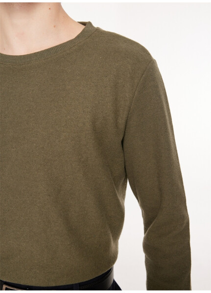 Fabrika Bike Neck Plain Green Men's Sweatshirt (SPBF3WM-SWT5009) - 9