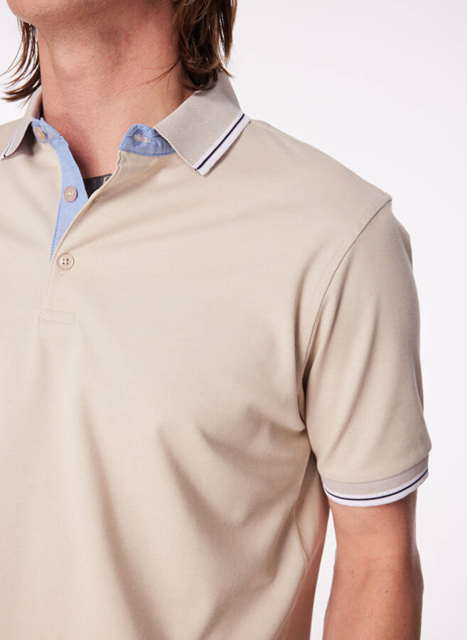 Fabrika Comfort Beige Polo T-Shirt - 4