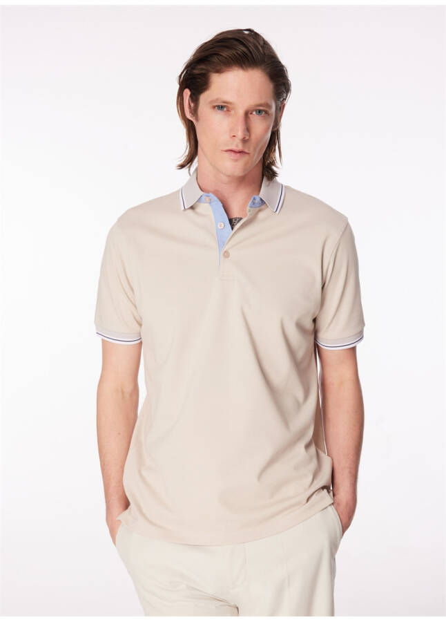 Fabrika Comfort Beige Polo T-Shirt - 6