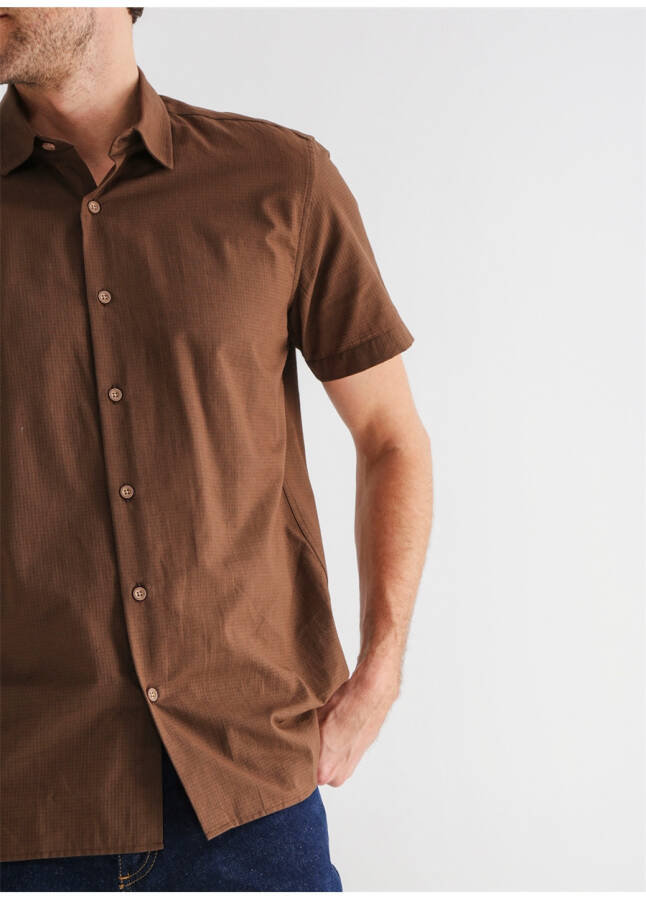 Fabrika Comfort Coffee Men's Short Sleeve Shirt - 9