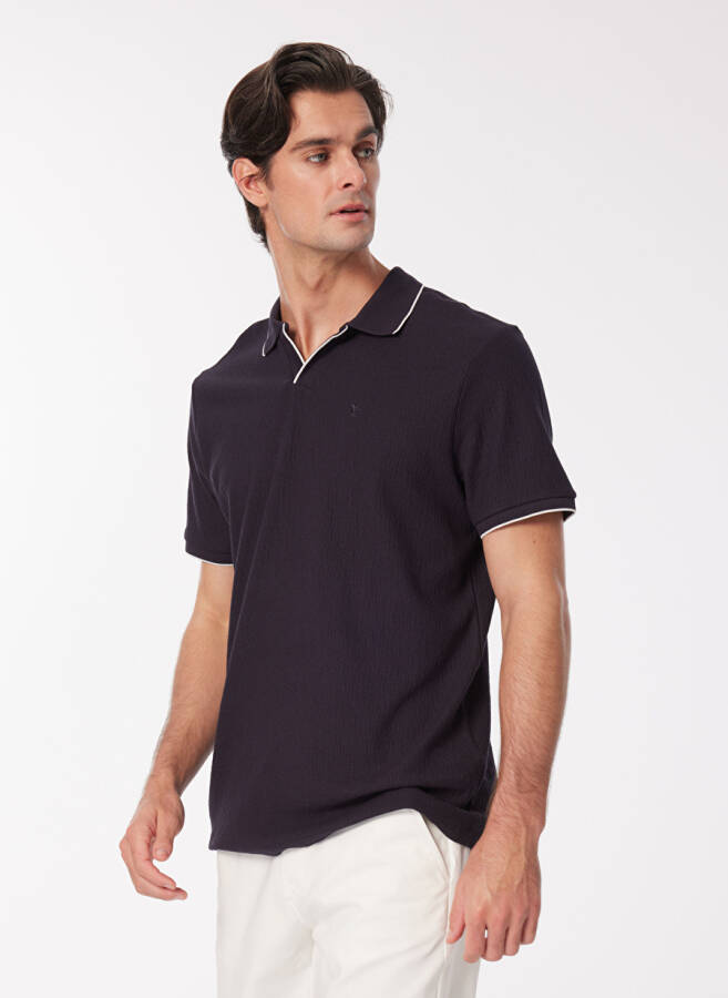 Fabrika Comfort Lacivert Erkek Polo Yaka T-shirt - 2