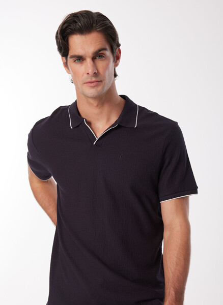 Fabrika Comfort Lacivert Erkek Polo Yaka T-shirt - 3