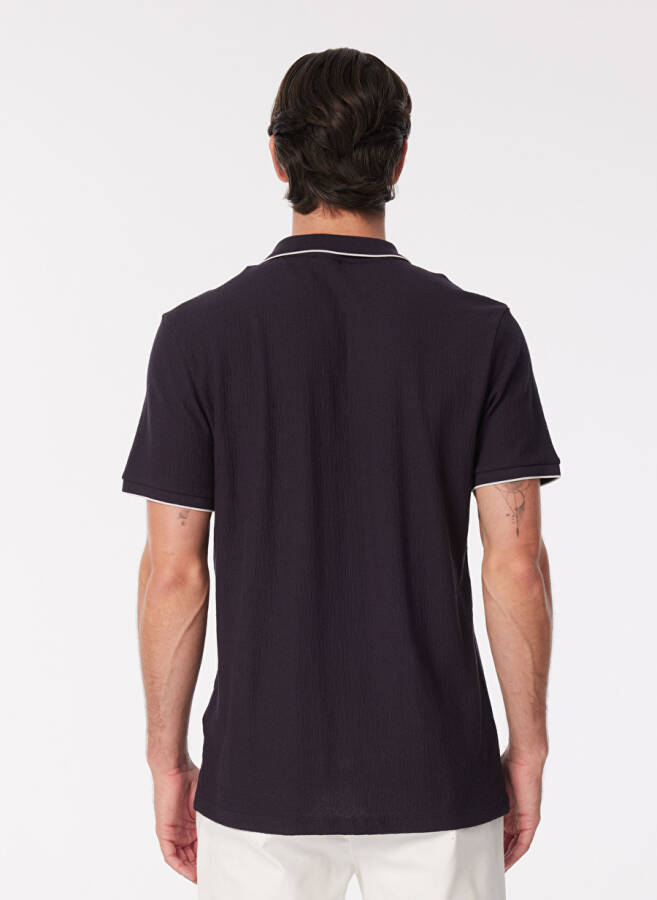 Fabrika Comfort Lacivert Erkek Polo Yaka T-shirt - 5