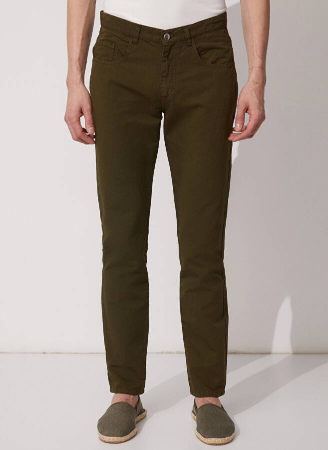 Fabrika Men's Basic Khaki Trousers - 2