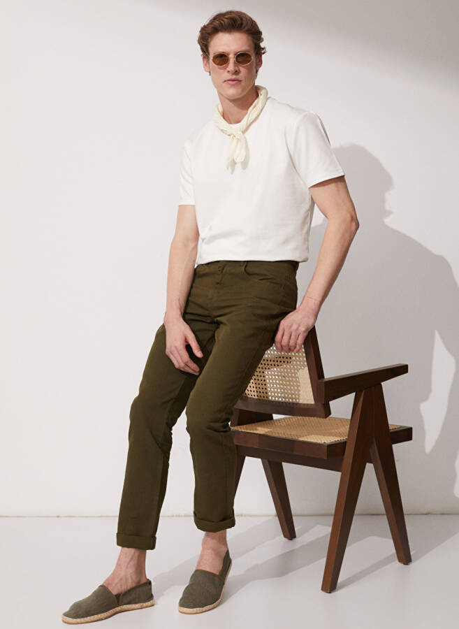 Fabrika Men's Basic Khaki Trousers - 6