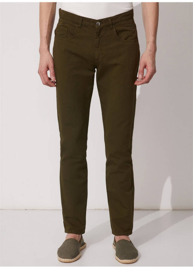 Fabrika Men's Basic Khaki Trousers - 8