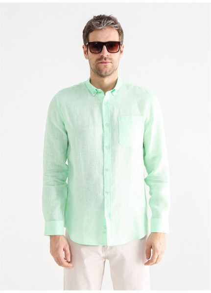 Fabrika Mint Men's Button-Down Shirt MARVIN - 13