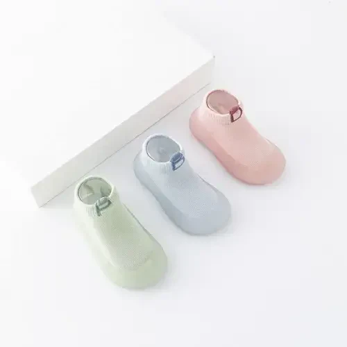 FABRST Baby Sock Shoes Toddler Boys Girls Non-Skid Floor Slipper Infants Breathable Lightwewight Non-Slip shoes for First-Walking - 4