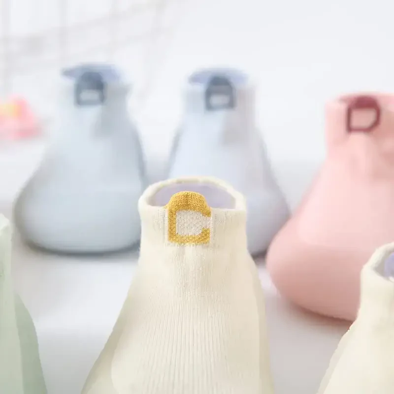 FABRST Baby Sock Shoes Toddler Boys Girls Non-Skid Floor Slipper Infants Breathable Lightwewight Non-Slip shoes for First-Walking - 5