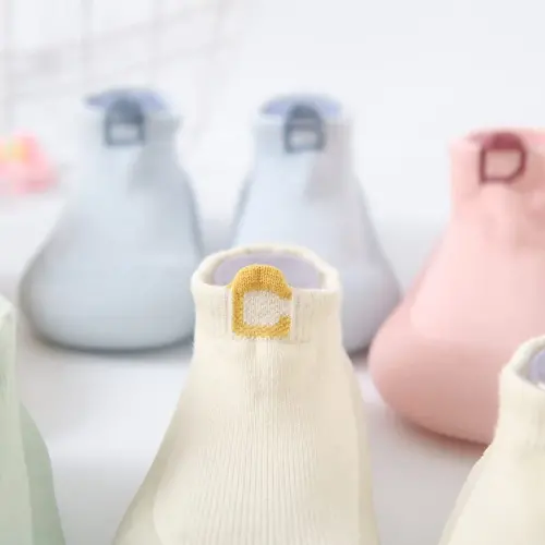 FABRST Baby Sock Shoes Toddler Boys Girls Non-Skid Floor Slipper Infants Breathable Lightwewight Non-Slip shoes for First-Walking - 5