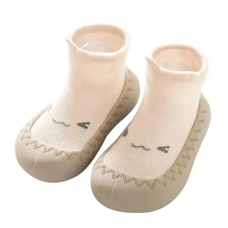 FABRST Baby Sock Shoes Toddler Boys Girls Non-Skid Floor Slipper Infants Breathable Lightwewight Non-Slip shoes for First-Walking - 1