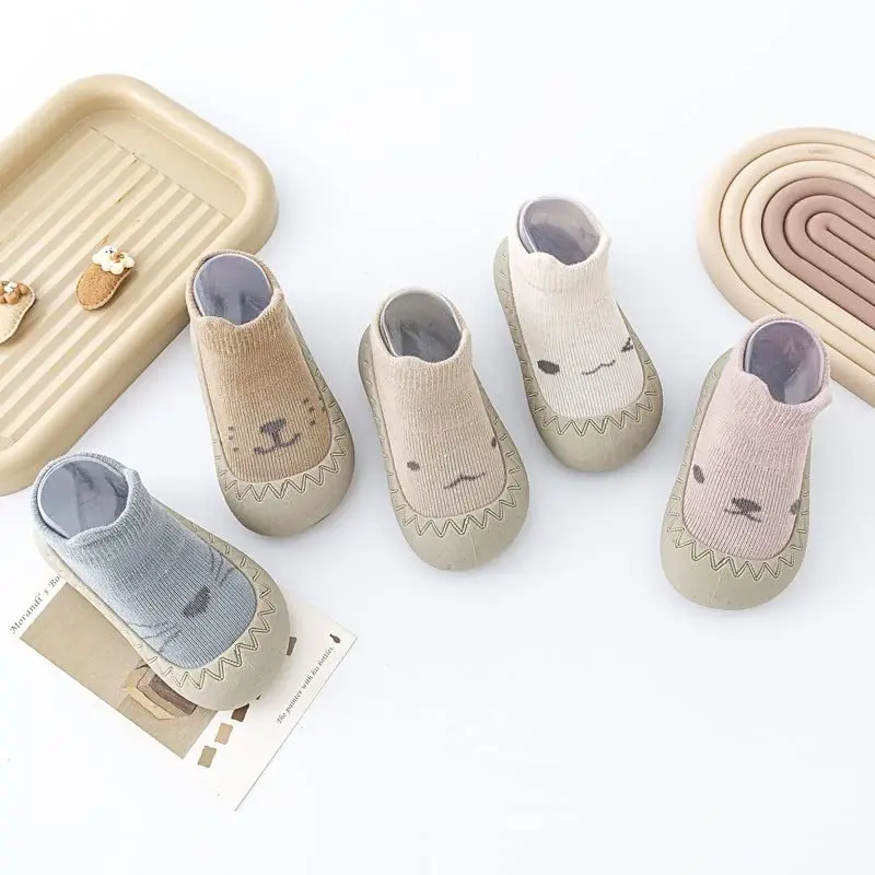 FABRST Baby Sock Shoes Toddler Boys Girls Non-Skid Floor Slipper Infants Breathable Lightwewight Non-Slip shoes for First-Walking - 2