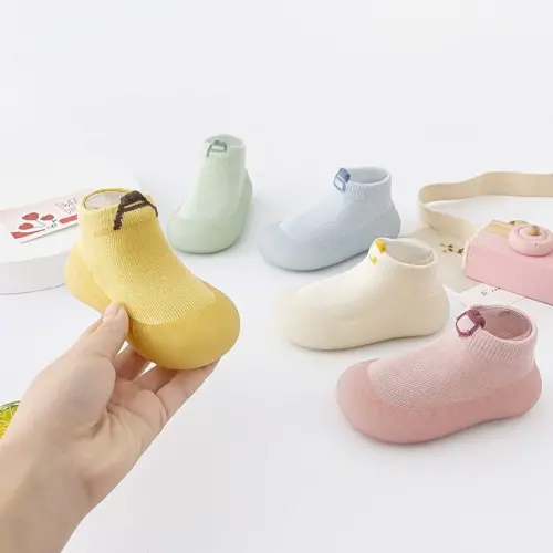 FABRST Baby Sock Shoes Toddler Boys Girls Non-Skid Floor Slipper Infants Breathable Lightwewight Non-Slip shoes for First-Walking - 3