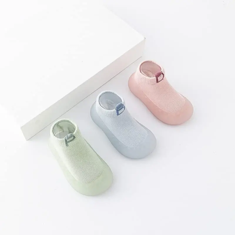 FABRST Baby Sock Shoes Toddler Boys Girls Non-Skid Floor Slipper Infants Breathable Lightwewight Non-Slip shoes for First-Walking - 4