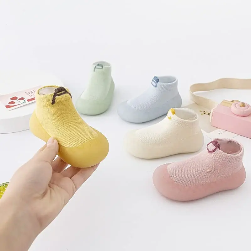 FABRST Baby Sock Shoes Toddler Boys Girls Non-Skid Floor Slipper Infants Breathable Lightwewight Non-Slip shoes for First-Walking - 4