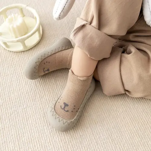 FABRST Baby Sock Shoes Toddler Boys Girls Non-Skid Floor Slipper Infants Breathable Lightwewight Non-Slip shoes for First-Walking - 6