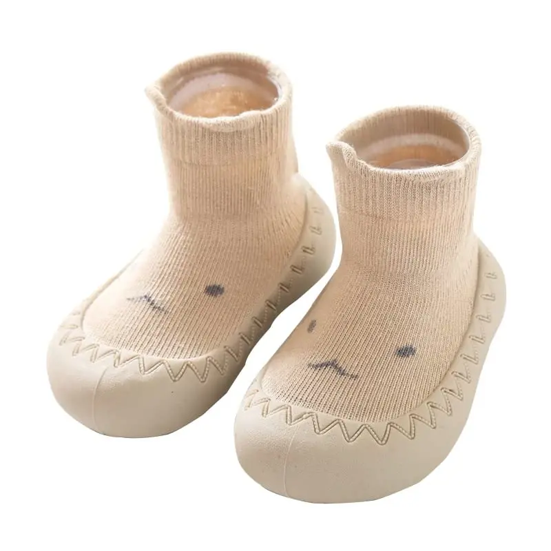 FABRST Baby Sock Shoes Toddler Boys Girls Non-Skid Floor Slipper Infants Breathable Lightwewight Non-Slip shoes for First-Walking - 1