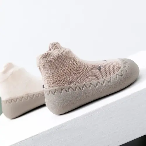 FABRST Baby Sock Shoes Toddler Boys Girls Non-Skid Floor Slipper Infants Breathable Lightwewight Non-Slip shoes for First-Walking - 4