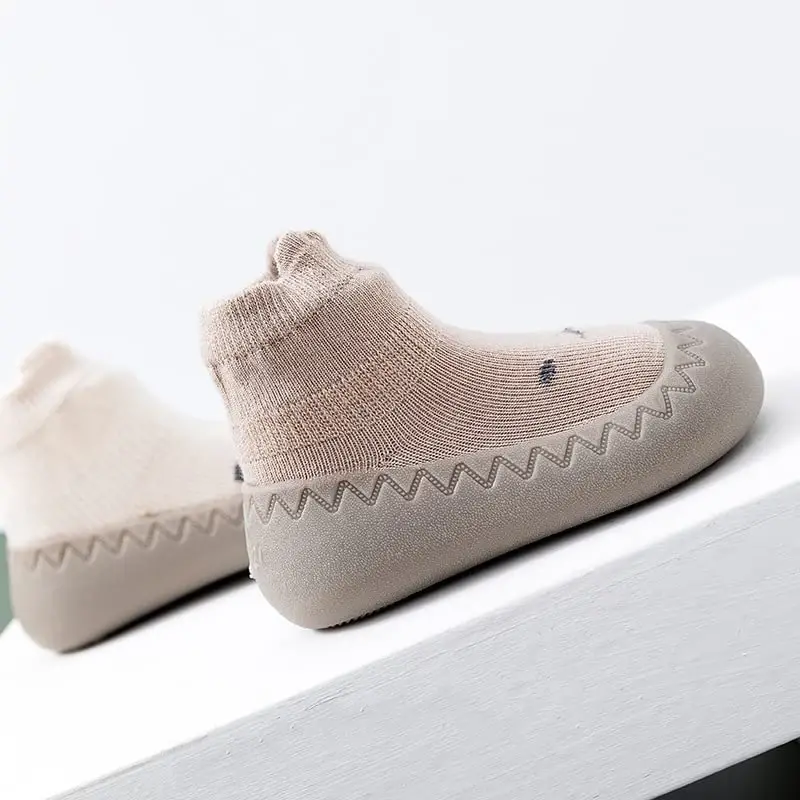 FABRST Baby Sock Shoes Toddler Boys Girls Non-Skid Floor Slipper Infants Breathable Lightwewight Non-Slip shoes for First-Walking - 4