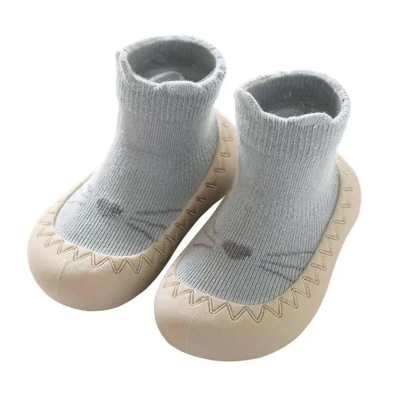 FABRST Baby Sock Shoes Toddler Boys Girls Non-Skid Floor Slipper Infants Breathable Lightwewight Non-Slip shoes for First-Walking - 1