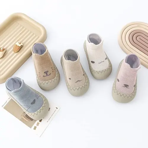 FABRST Baby Sock Shoes Toddler Boys Girls Non-Skid Floor Slipper Infants Breathable Lightwewight Non-Slip shoes for First-Walking - 2