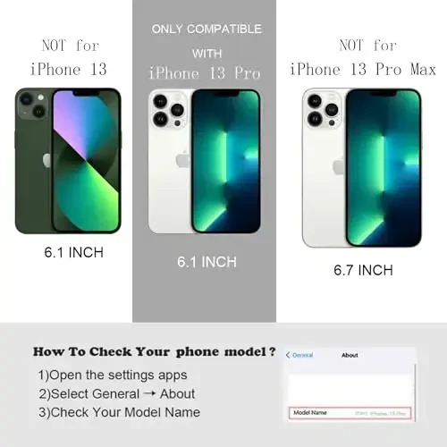 FABSPARK iPhone 13 Pro uchun telefon g'ilofi, Oddiy to'lqinli dizaynli to'lqinli ramkali yumshoq silikon iPhone 13 Pro uchun estetik, qora - 3