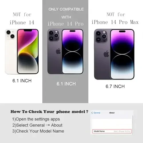 FABSPARK iPhone 14 Pro uchun g'ilof, oddiy to'lqinli dizayn, to'lqinli ramka, iPhone 14 Pro uchun yumshoq silikon estetikasi, to'q binafsha - 4