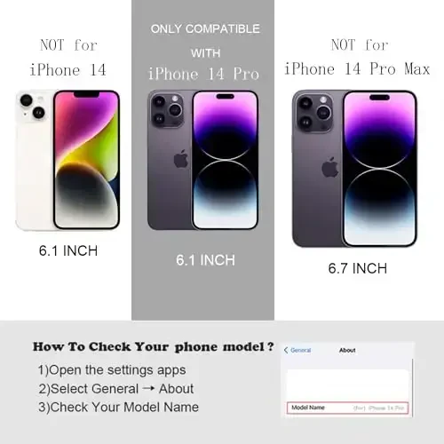 FABSPARK iPhone 14 Pro uchun g'ilofi, oddiy to'lqinli dizaynli to'lqinli ramkali yumshoq silikonli estetik iPhone 14 Pro uchun, qora - 3