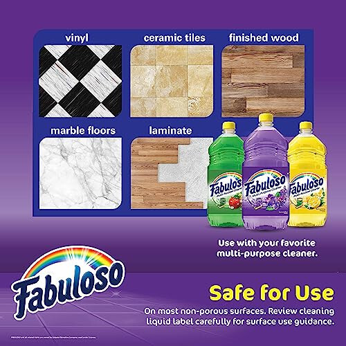 Fabuloso Microfiber Cleaning Cloths, 8 ct, Rainbow Colors | Lint-Free, Scratch-Free Cleaning Cloths for Surfaces and Wood Furniture | Microfiber Dustless Cloth for Bold and Bright Cleaning Experience - 7