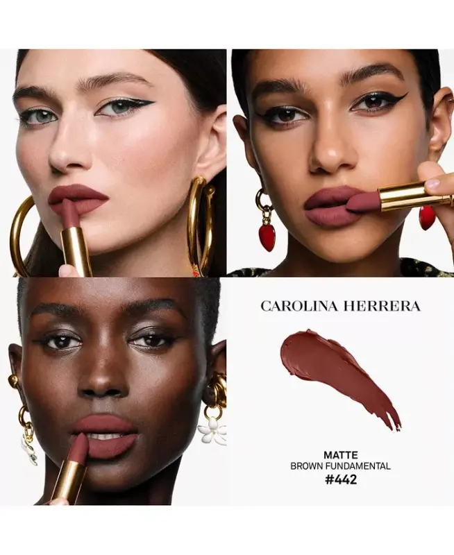 Fabulous Kiss Matte Lipstick Refill-442 - Brown Fundamental (To‘q jigarrang qizil) - 3