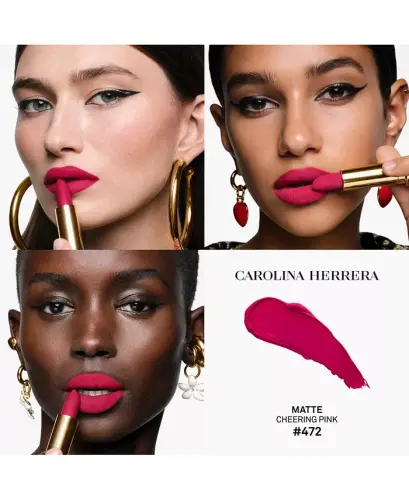 Fabulous Kiss Matte Lipstick Refill - 472 - Cheering Pink (Red-Pink) - 3