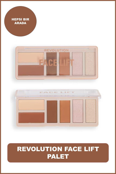 Face Lift Palette Light To Medium Blush, Contour and Bronzer Palette - REVOLUTION