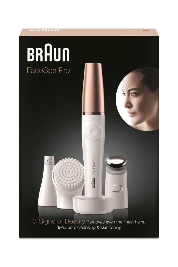 Facespa Pro 911 Rechargeable Facial Epilator 3-in-1 Epilation and Skin Care Set - 7