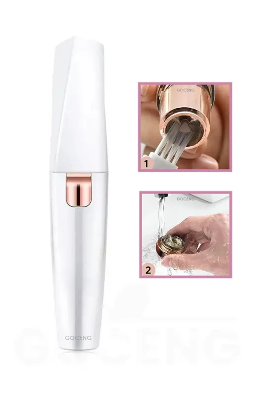 Facial Eyebrow Epilator Hair Eyebrow Mustache Hair Removal Tool Epilation Shaver - GOCENG