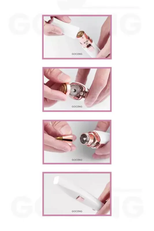 Facial Eyebrow Epilator Hair Eyebrow Mustache Hair Removal Tool Epilation Shaver - 5