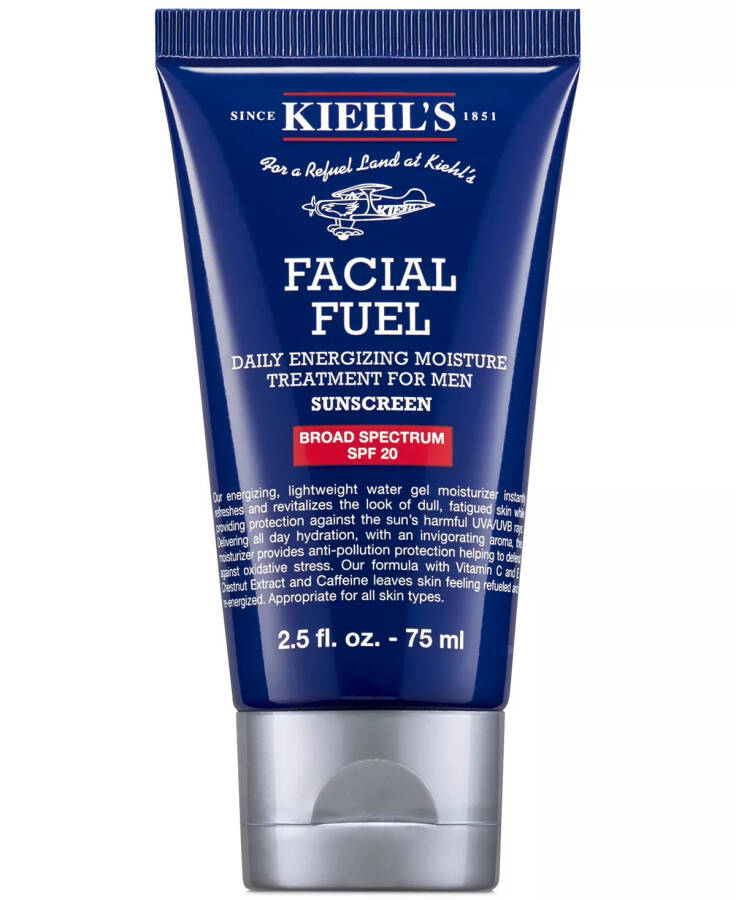 Facial Fuel Erkaklar uchun SPF 20 bilan namlovchi vosita, 2,5 fl. untsiya. Rangsiz - 1