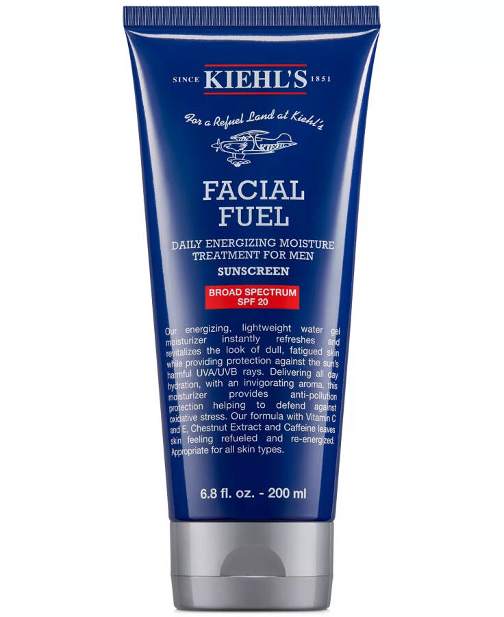 Facial Fuel Erkekler İçin Güneş Koruma Faktörü 20 Nemlendirici, 6,8 oz Renksiz - 1