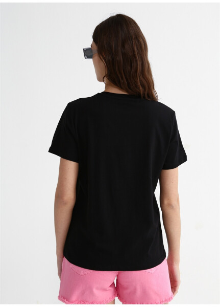 Factory Black Women's Crew Neck Basic T-Shirt - 17