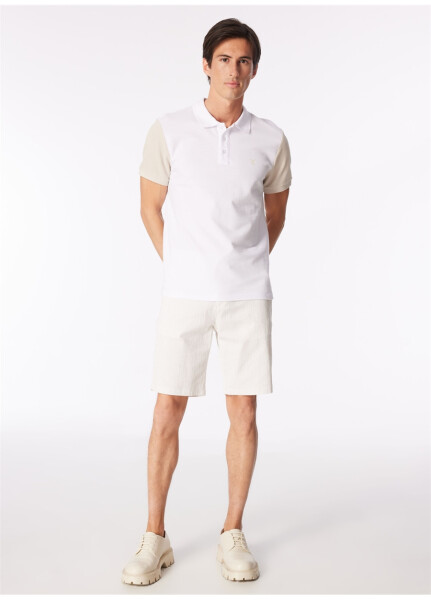 Factory Ecru Men's Basic Bermuda Shorts - 7