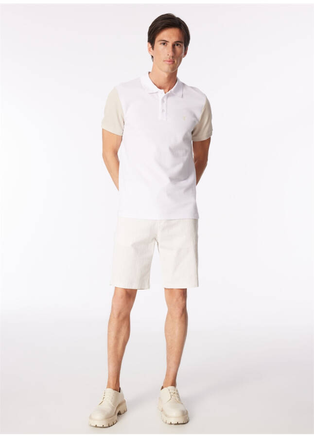 Factory Ecru Men's Basic Bermuda Shorts - 7