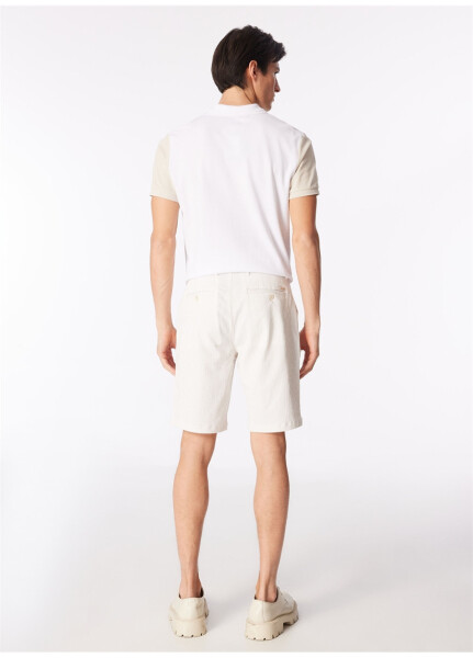 Factory Ecru Men's Basic Bermuda Shorts - 11