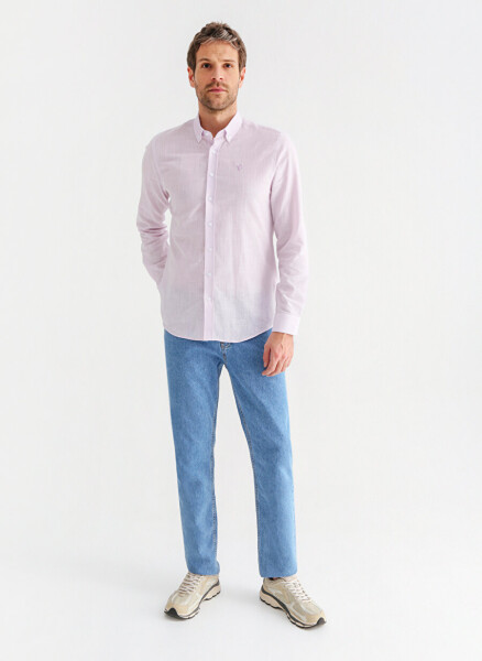 Factory Lilac Men's Button-Down Shirt SALTY - 10