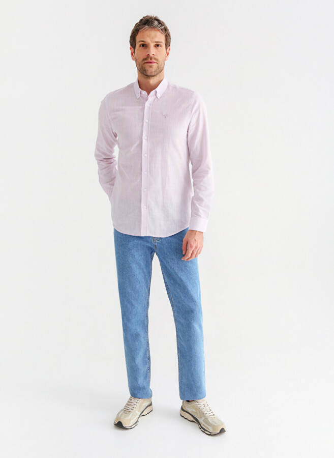 Factory Lilac Men's Button-Down Shirt SALTY - 10