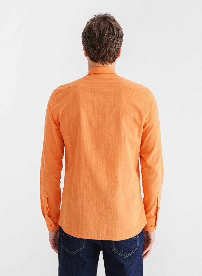 Factory Orange Men's Button-Down Shirt SALTY - 10