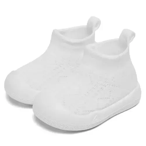 Fahrerliebe Baby Non Slip Paypoq Poyabzal O'g'il Bolalar Qizlar Yumshoq Slip On Krossovkalar Himoya Oyoq Barmoqlari Go'dak Terliklari Yengil Nafas Oluvchi Birinchi Yurish Poyafzallari 