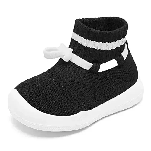 Fahrerliebe Baby Non Slip Socks Shoes Boys Girls Soft Slip On Sneakers Protection Toe Infant Slippers Lightweight Breathable First Walking Shoes - 6