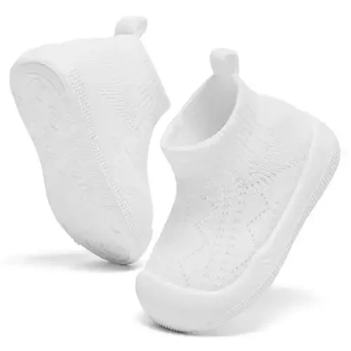 Fahrerliebe Baby Non Slip Socks Shoes Boys Girls Soft Slip On Sneakers Protection Toe Infant Slippers Lightweight Breathable First Walking Shoes - 5