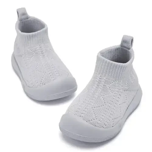 Fahrerliebe Baby Non Slip Socks Shoes Boys Girls Soft Slip On Sneakers Protection Toe Infant Slippers Lightweight Breathable First Walking Shoes - 5