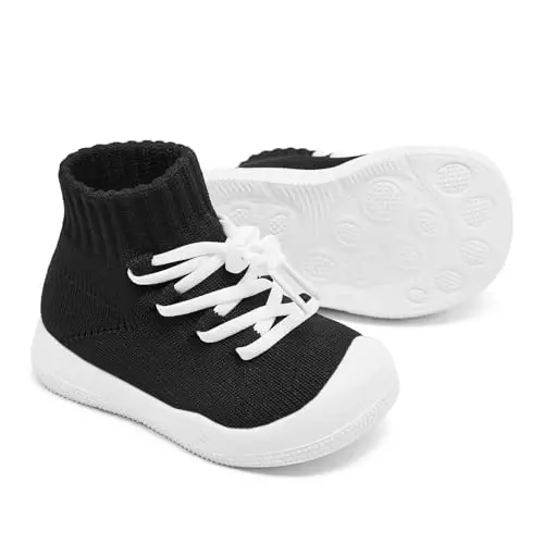 Fahrerliebe Baby Non Slip Socks Shoes Boys Girls Soft Slip On Sneakers Protection Toe Infant Slippers Lightweight Breathable First Walking Shoes - 3