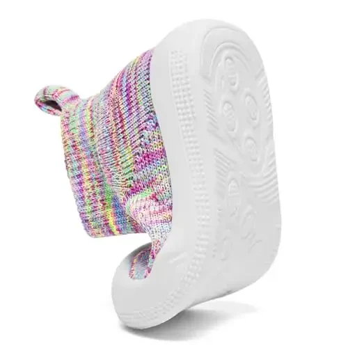 Fahrerliebe Baby Non Slip Socks Shoes Boys Girls Soft Slip On Sneakers Protection Toe Infant Slippers Lightweight Breathable First Walking Shoes - 4